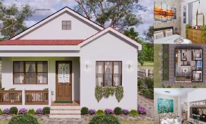 2 Bedrooms Simple House Design in 7 x 7 M ~ Homlovely.com