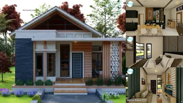 3 Bedrooms Small and Lovely House Design in 8 x11 M ~ Homlovely.com