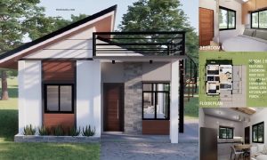 36 sqm Small House Design with Roof Deck ( 2 Bedrooms) ~ Homlovely.com