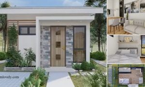 5 x 5 M Small Box Type House Design and Plan ~ Homlovely.com