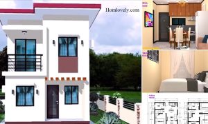 5 x 5 M Two Storey Small House Design and Plan ~ Homlovely.com
