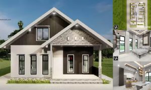 9 x 13 M Modern Small House Design with 4 BEDROOMS ~ Homlovely.com