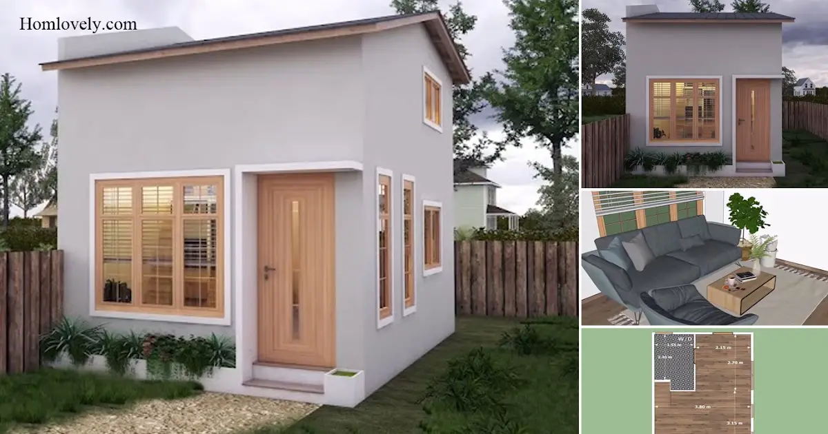Natural Tiny House Design and Plan In 4 x 6 M ~ Homlovely.com