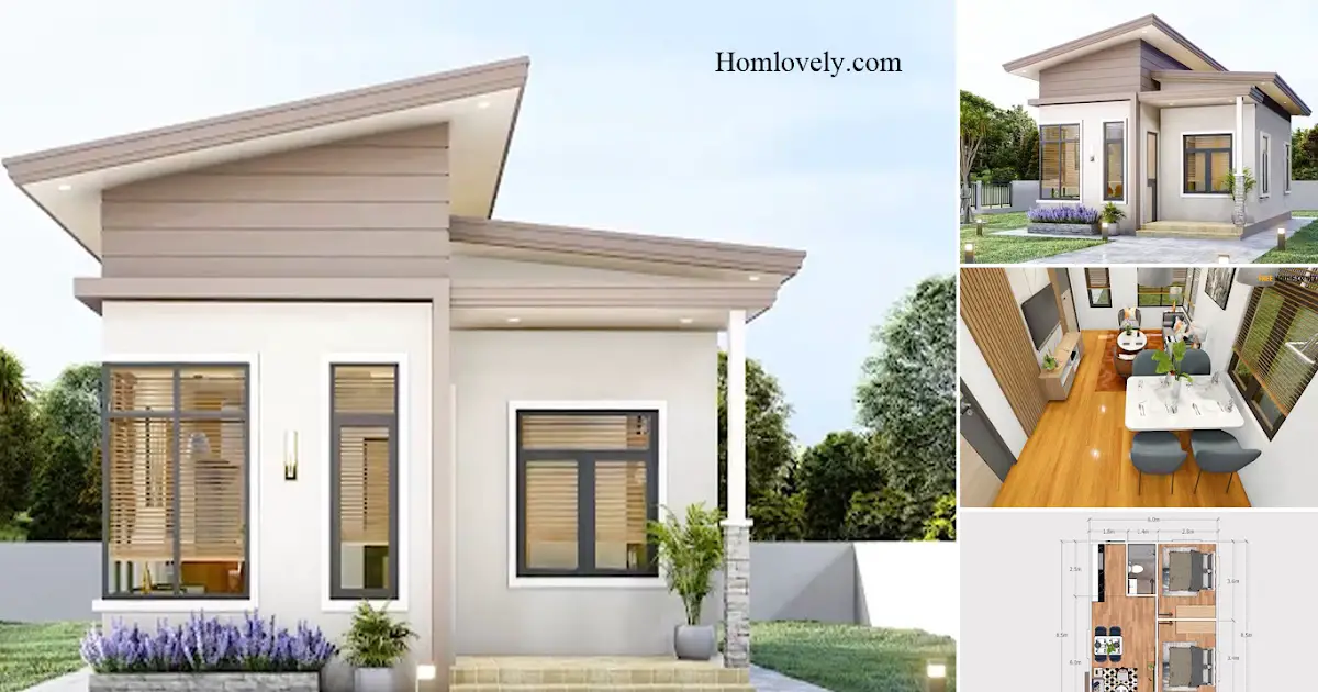 Smart Small House Design With 2 Bed ~ Homlovely.com