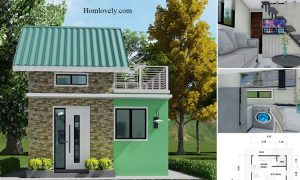 Unique Tiny House Design With Mini Balcony ~ Homlovely.com