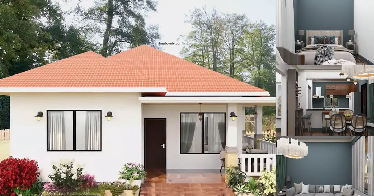 3 Bedrooms Beautiful House Design Tour ~ Homlovely.com