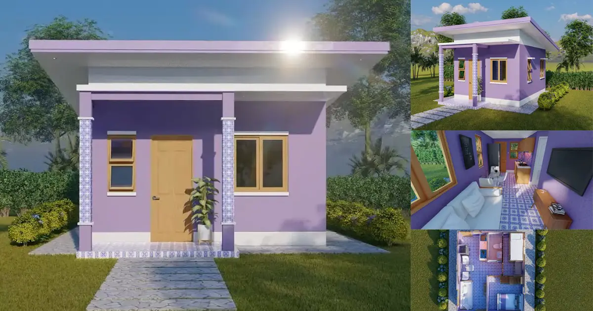 30 sqm Compact House Design with 2 Bedrooms ~ Homlovely.com