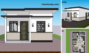 45 Sqm Simple House Design For Small Family ~ Homlovely.com