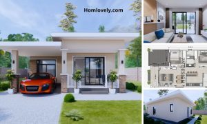 7 x 10 Meter​ Small House with Carport