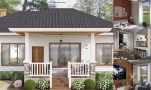 Cozy 3 Bedrooms Small House Design + House Plan ~ Homlovely.com