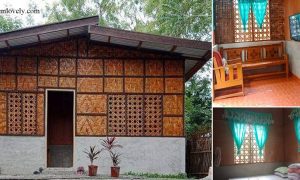 Half Amakan Half Concrete House Design Ideas ~ Homlovely.com