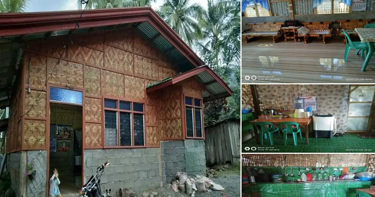 Half Amakan Half Concrete Small House Design Ideas ~ Homlovely.com