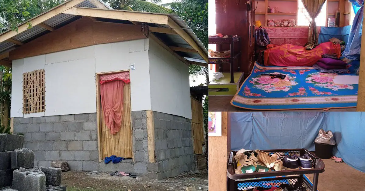 Low Budget Small Half Concrete-Plywood House ~ Homlovely.com