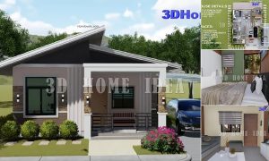 Small Simple House Design + Floor Plan in 8 x 9 M ~ Homlovely.com