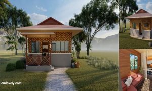 48 sqm Small Amakan House Design 3 Bedrooms ~ Homlovely.com