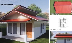 (5 X 7 m) Low-budget Half Concrete Half Clading House Design 180K Bahay ~ Homlovely.com
