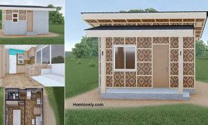 5x4 m Small Amakan House Design with 1 Bedroom in Low Cost ~ Homlovely.com