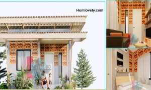 20 sqm Minimalist House Design in Full Rooms (Half Amakan) ~ Homlovely.com