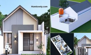 Calm 6 x 15 m House Design with Plan ~ Homlovely.com