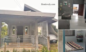 Full Concrete Small House Design With Cozy Bed + Bath ~ Homlovely.com