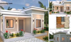Small House Design with Floor Plans 7x6 Meter ~ Homlovely.com