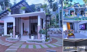 75 sqm House with Roof Deck Features ~ Homlovely.com