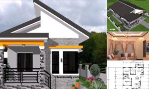 75 sqm Small House Design 3 Bedrooms ~ Homlovely.com