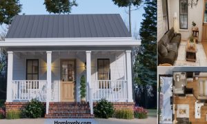 Ganda 6.5x7 m Modern Tiny House Design with Detail Plan ~ Homlovely.com