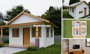 (25 Sqm) Cheap Small House Design For Slow Living ~ Homlovely.com