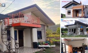 52 Sqm Full Finish Small House with Roofdeck (2BR 1CR) ~ Homlovely.com
