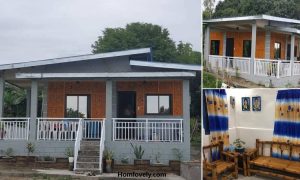 7 x 9 m Half-Amakan Concrete House Design in 600K ~ Homlovely.com