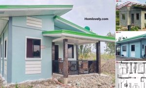 82 sqm 3 Bedroom - Super Ganda OFW Bahay House in Blue Tone ~ Homlovely.com