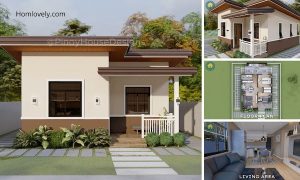 Cozy Small House Design with Floorplan (6.5x7.5m) ~ Homlovely.com