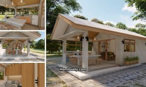 Low Cost Tiny House with Outdoor Kitchen 600K 4x8meter ~ Homlovely.com