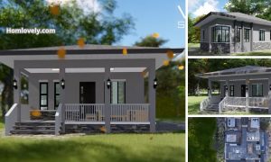 Simple and Elegant House Design with 3 Bedroom (6 x 9m) ~ Homlovely.com
