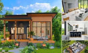 8 x 9 Meters Small and Low Budget House Design ~ Homlovely.com