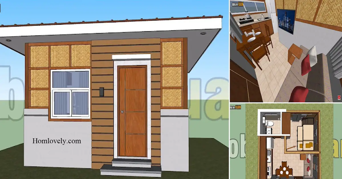 20 SQM Tiny Amakan House With Detail Plan ~ Homlovely.com