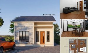 Best Small House 7 x 8 m Option for Low-Cost Living ~ Homlovely.com