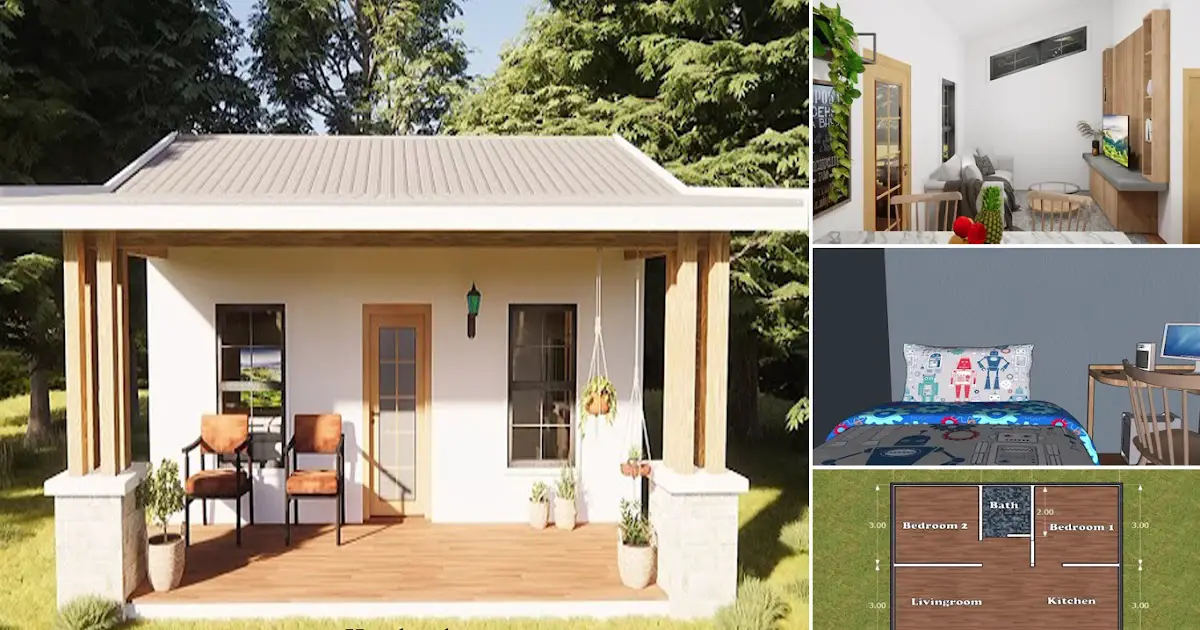 Cheap And Cozy House Design In 6 x 7 M ~ Homlovely.com