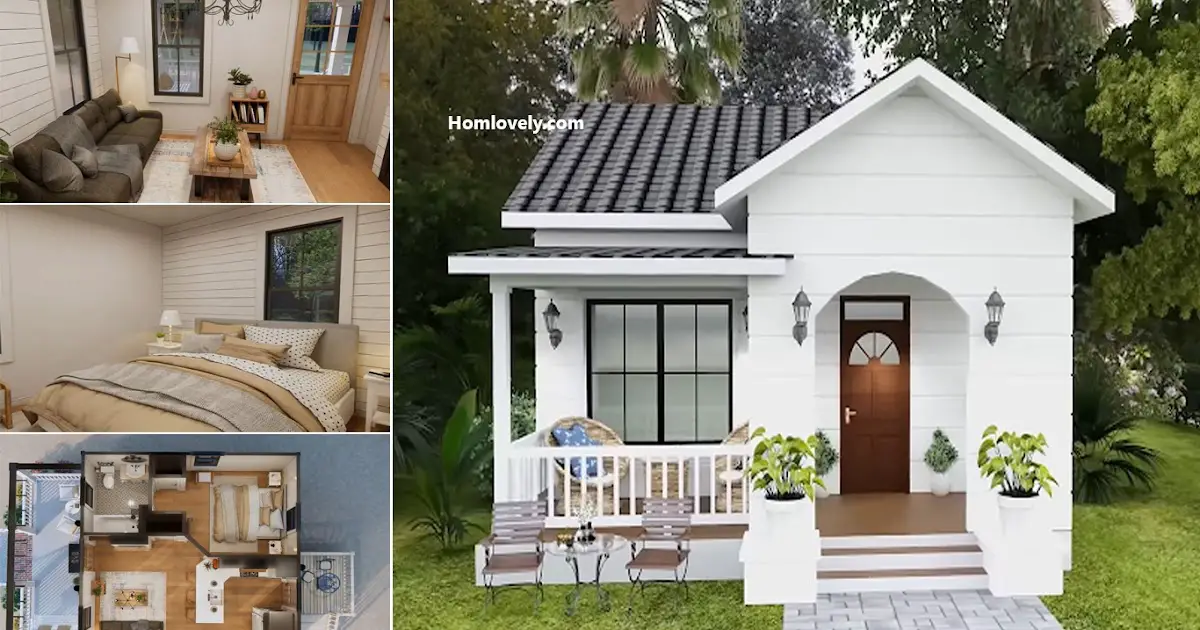 Cozy Modern Small House in Clean Look with Plan ~ Homlovely.com