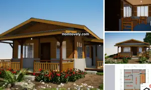 Nice Design Half Amakan House 2 BR 45 Sqm ~ Homlovely.com