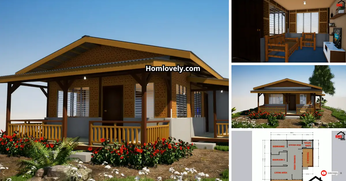 Nice Design Half Amakan House 2 BR 45 Sqm ~ Homlovely.com