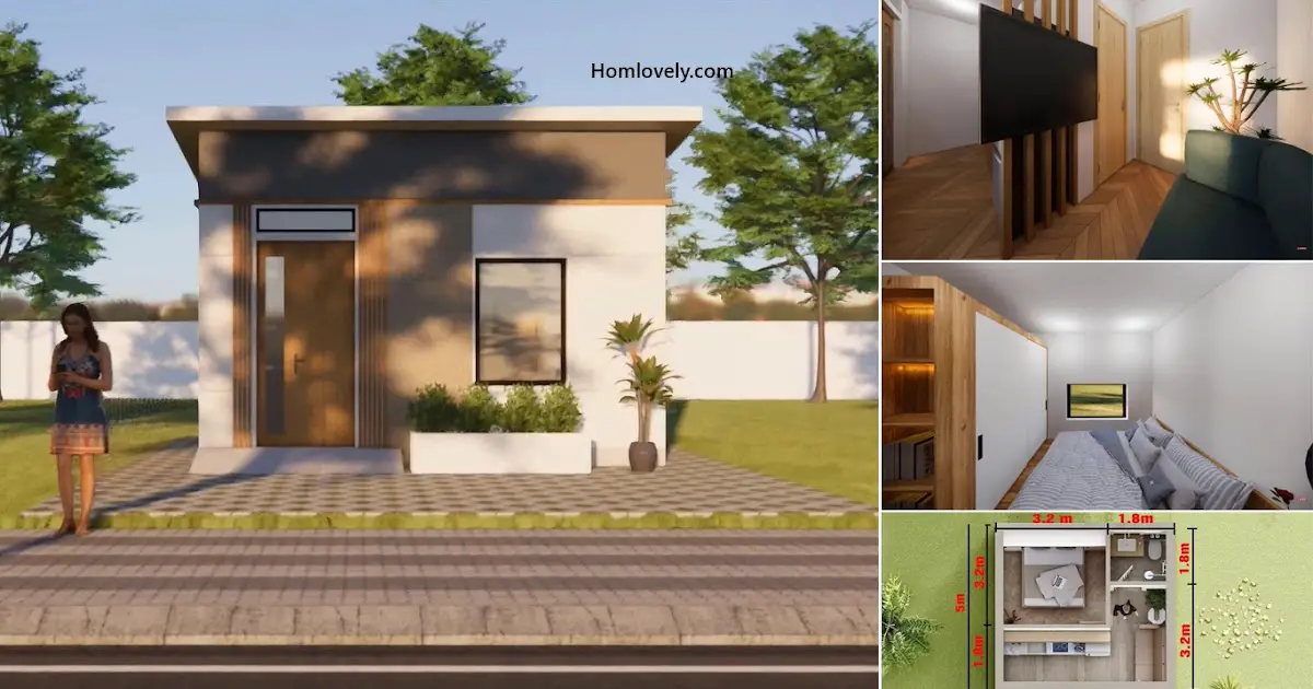 Tiny House Design 5 x 5 Meters, 25 sqm ~ Homlovely.com