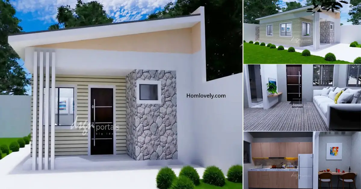 Tiny Space Modern Small House 6 x 5 meters ~ Homlovely.com