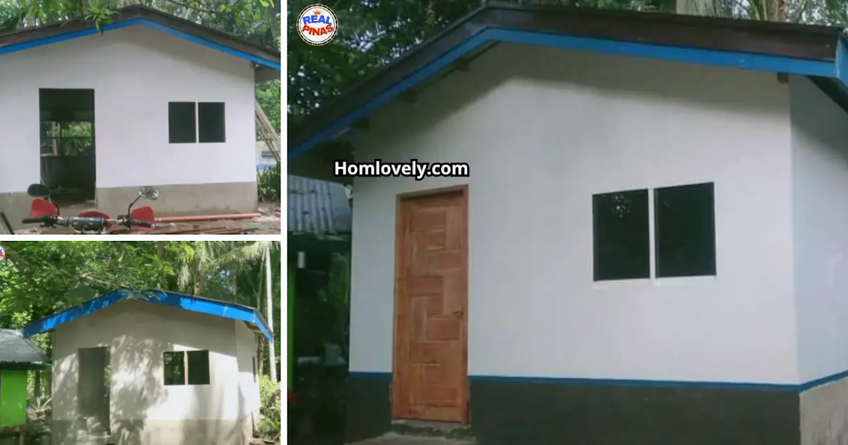 115K Budget Half-Hardiflex House Design (14x16) 2BR Floorplan ~ Homlovely.com