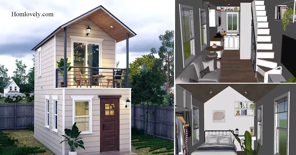 2 Storey Natural House Design + Detail Plan ~ Homlovely.com