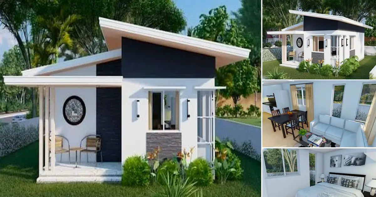 48 SQM Charming Small House Design Ideas ~ Homlovely.com