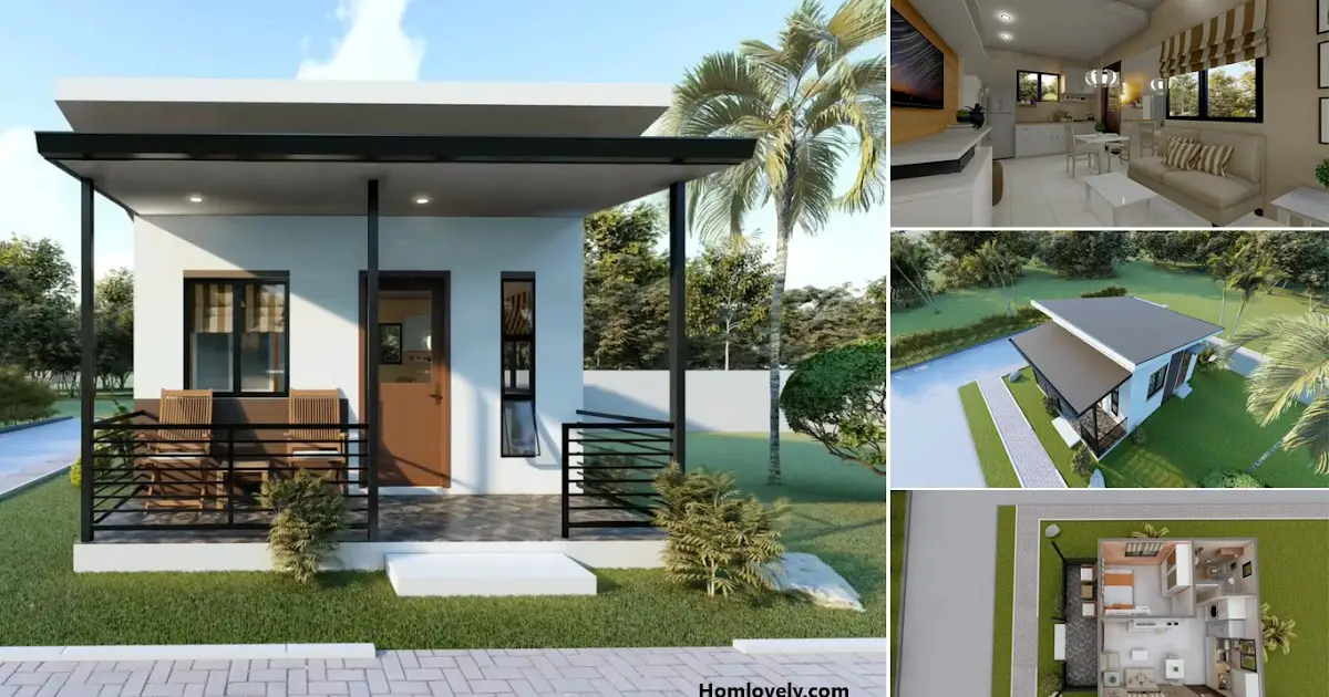 5 Meters By 5 Meters Simple House Design One-Storey ~ Homlovely.com