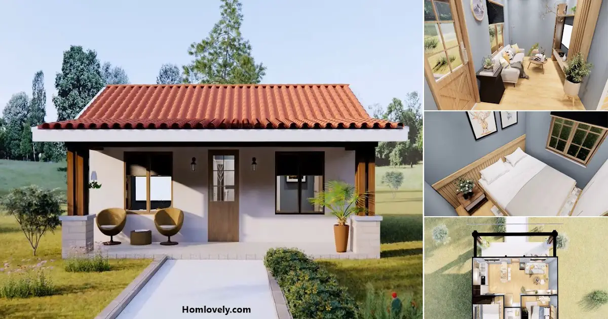 6 x 8 m One-Storey Small House Design Ideas ~ Homlovely.com