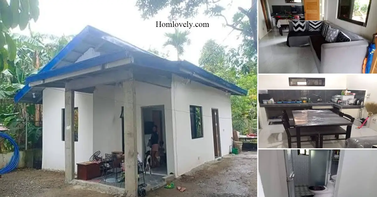 Economical Small House Design With Concrete Material ~ Homlovely.com